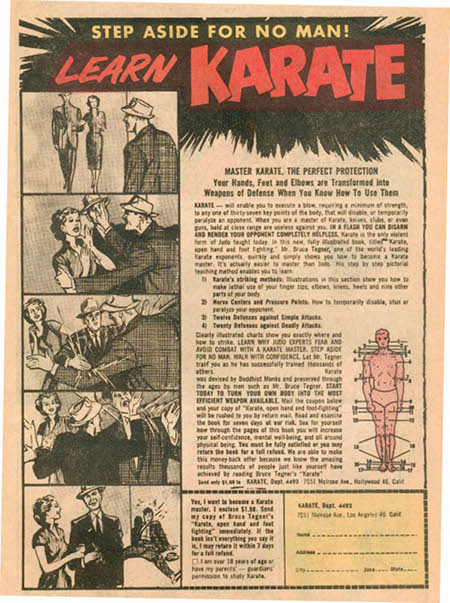 vintage karate ad Vintage karate ad advertisement learn martial arts.