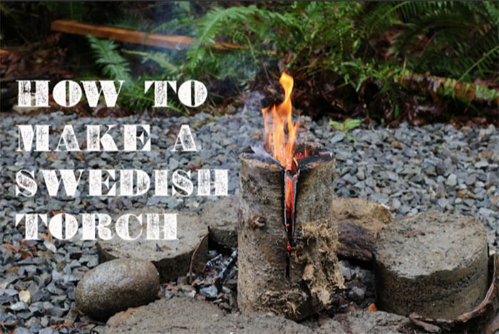 Learn how to make a Swedish torch with this tutorial.