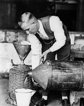 bootlegger Vintage bootlegger homebrewing alcohol 1920s.