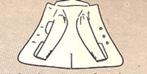 packing a dress coat Spread out coat on a flat surface.