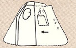 coat5 Fold left side over right side, then bottom to top, and lay flat in bag.