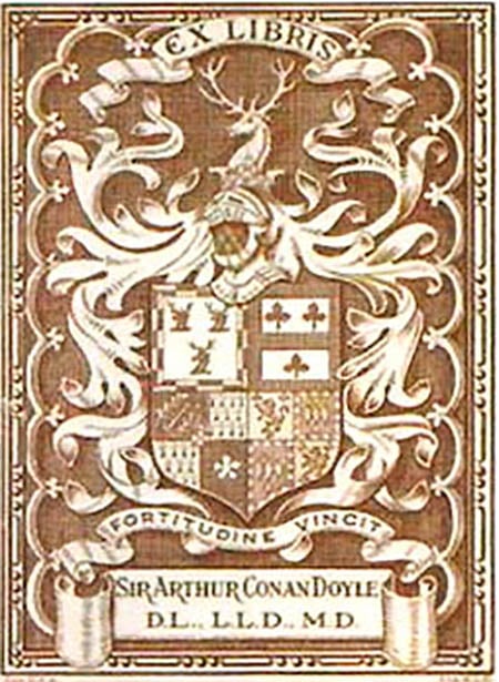 A bookplate by Sir Arthur Conan Doyle.