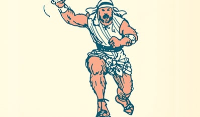 Illustration showcasing the skill of an ancient Greek discus thrower in action.