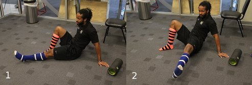 Vintage Using foam roller exercises for Lasts side of body.