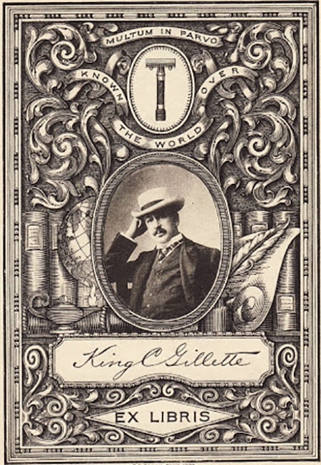 A bookplate by King Gillette.