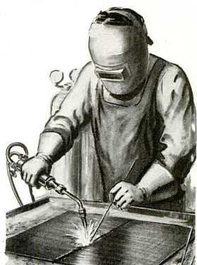 metalworking Man doing metalwork illustration drawing metalworking.