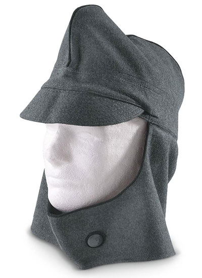 Swiss garrison winter hat cap peaked front.