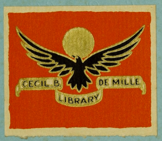 A bookplate by Cecil B Demille.