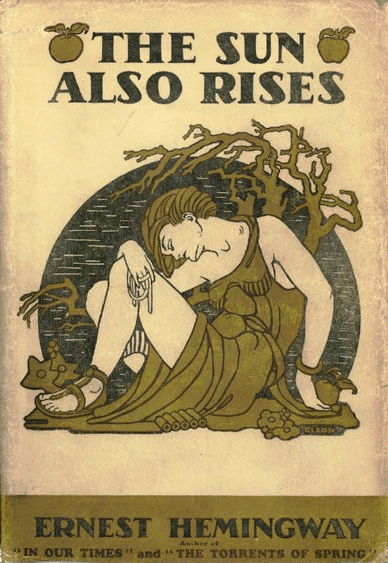The Sun Also Rises by Ernest Hemingway, book cover.